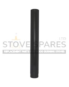 5" Matt black Vitreous Stove Pipe - 1000mm