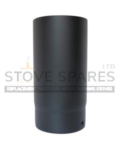 5" Matt Black Vitreous Stove Pipe - 250mm