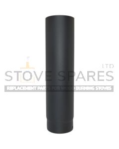5" Matt Black Vitreous Stove Pipe - 500mm