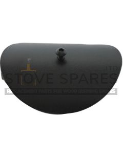 6" Matt black stove pipe door