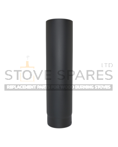 5" Matt Black Vitreous Stove Pipe - 750mm