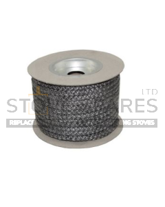 10mm Standard Black Stove Rope - 25M Reel