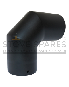5" Matt black Vitreous Slow 90 Degree Elbow