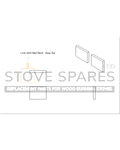 Beltane Chew (MK1) Rear Fire Brick Set (Pair)