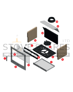 ACR Buxton 1 Right Hand Side Fire Brick - A6081-774B