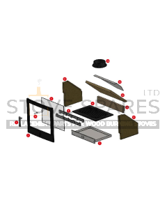 ACR Buxton 2 Stove Glass - B5540-313