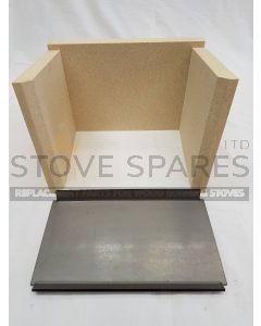 Clearview Vision Inset Fire Brick and Baffle/Throat Plate Set