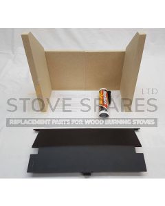 Replacement Fire Brick and Baffle/Throat Plate Set For Charnwood Country 6