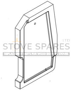 Franco Belge Savoy Elegance Side Fire Brick (Left)