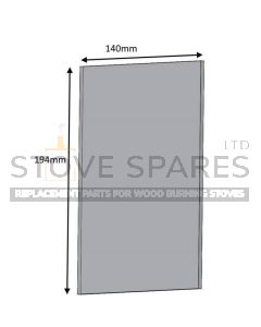 Hunter Herald 4 Stove Glass (Old Double Door) - HH04030