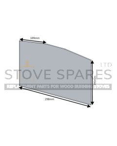 Hunter Herald 4 Stove Glass (Single Door) - HH04057