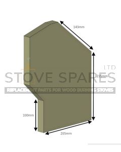 Hunter Herald 4 Side Fire Brick (Wood Only) - HH04100