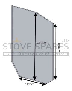 Hunter Herald 6 Stove Glass (New Style Double Doors) - HH06083