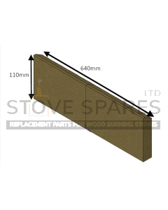 Hunter Herald 14 Multi Fuel Rear/Back Fire Brick (CE VII) - HHR14107