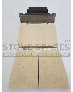 Baffle/Throat Plate & Fire Brick Set For Franco Belge Montfort Elegance (Mk2)