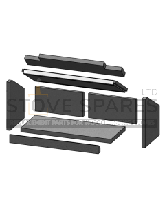  Fire Brick Set For Morso S80 Inset