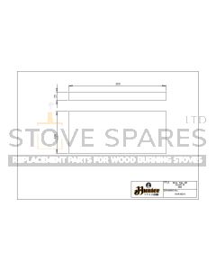 Hunter Herald 14 Multi Fuel Side Fire Brick (MK1) - HHR14011