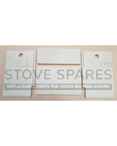 Stovax Riva 40 Fire Brick and Baffle/Throat Plate Set