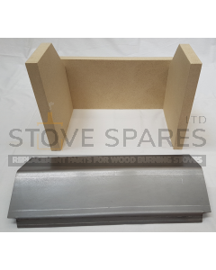 Replacement Baffle/Throat Plate & Fire Brick Set For Clearview Vision 500 