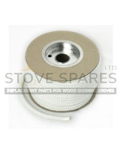 12mm Standard White Stove Rope - 25M Reel